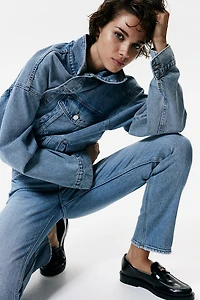 Slim Straight High Ankle Jeans