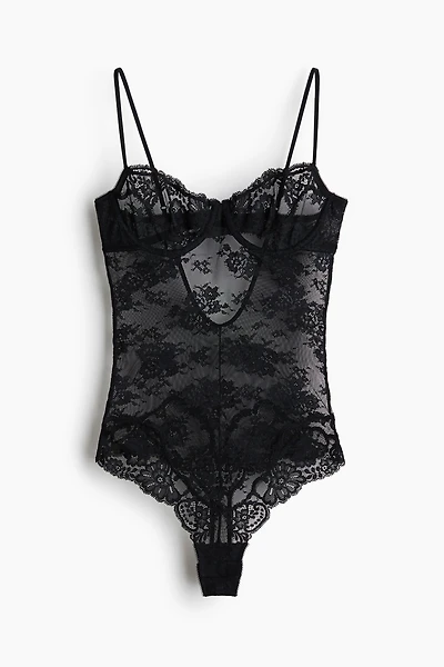 Lace Thong Bodysuit