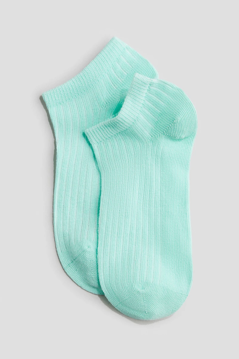 5-Pack Rib-Knit Ankle Socks