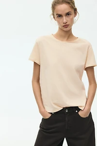 T-shirt à bords roulottés