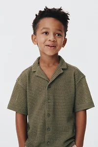 Textured-Knit Resort Shirt