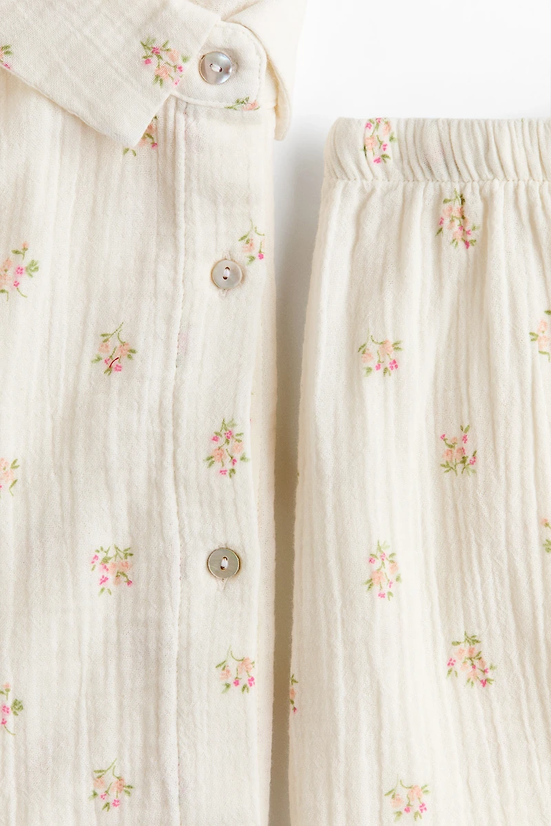Pajama Shirt and Shorts