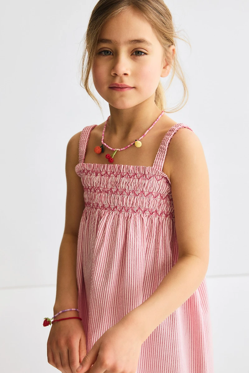 Smocked Strappy Dress