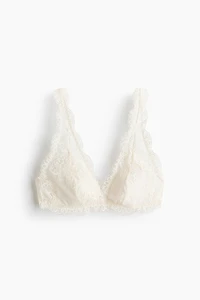 Soutien-gorge souple et coussiné en dentelle
