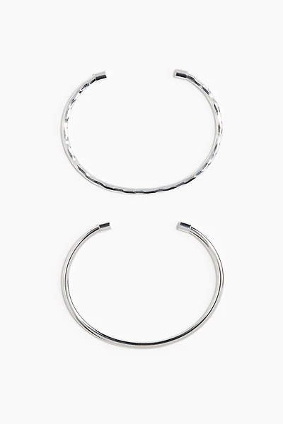 Lot de 2 bracelets manchette