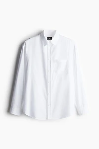Chemise Coupe Classique en modal mélangé