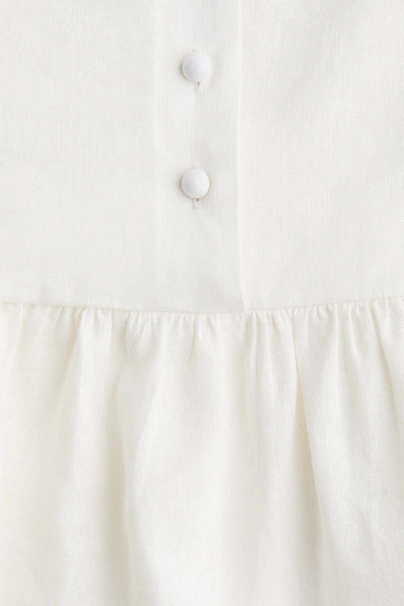 Linen-Blend Dress