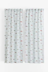 2-pack Patterned Cotton Curtains