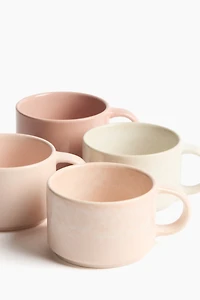 4-Pack Stoneware Mugs