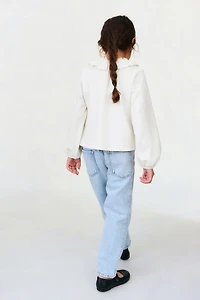 Blouse en coton avec col