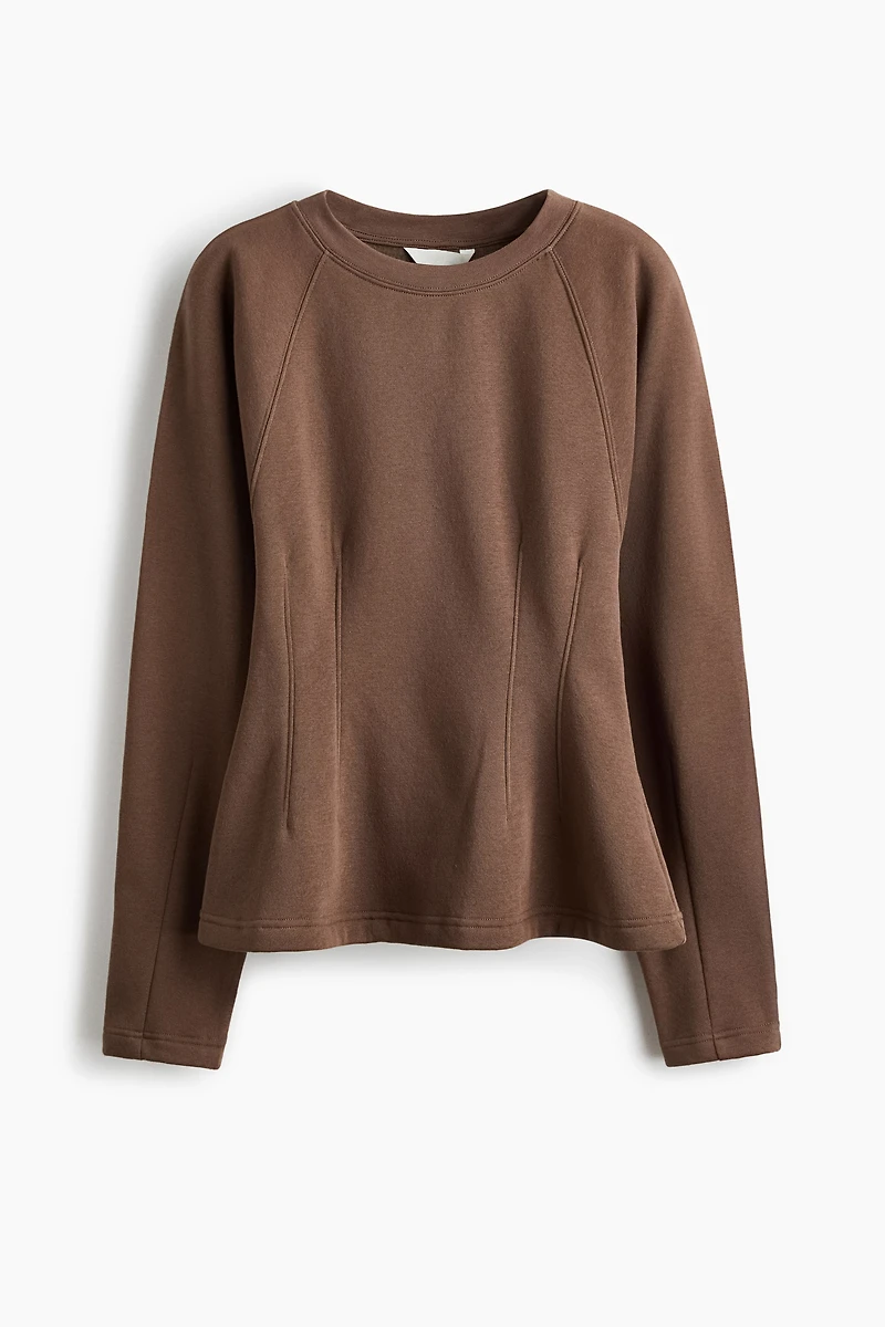 Tapered-Waist Sweatshirt