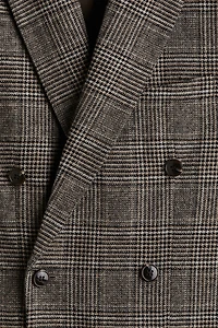 Veste croisée classique en laine mélangée