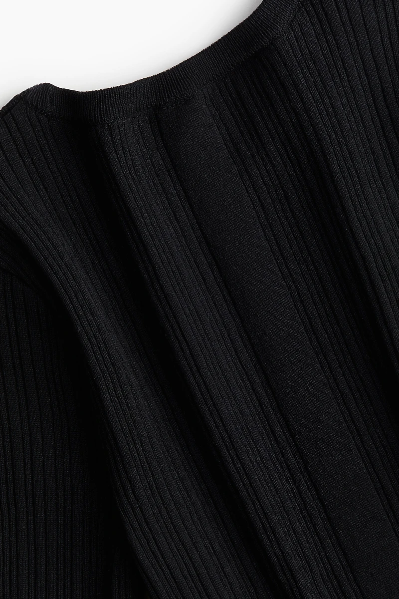 Rib-Knit Bodycon Dress