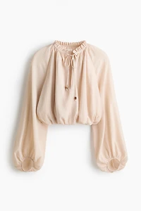 Oversized Crêpe Blouse