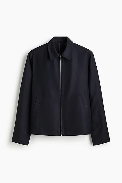 Regular-Fit Linen-Blend Jacket