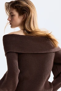 Off-the-Shoulder Sweater