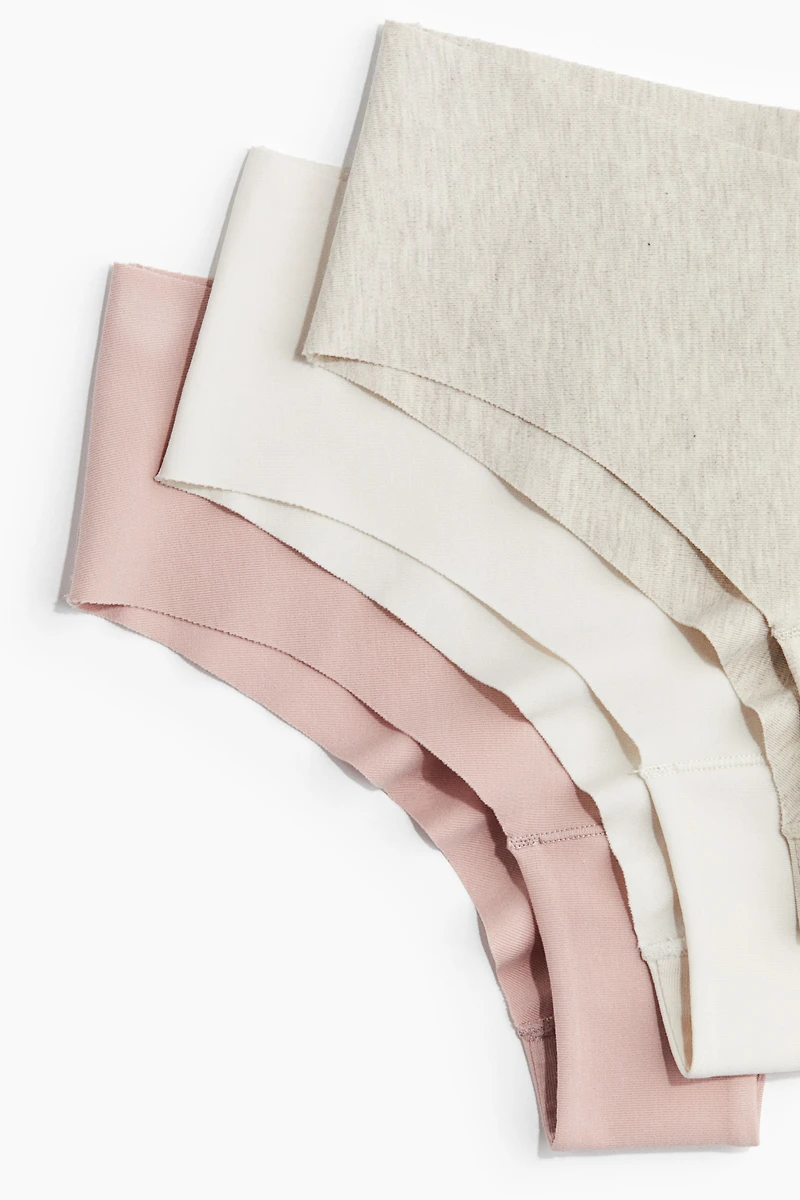 Lot de 3 culottes Hipster invisibles en coton