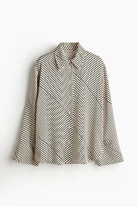 Patterned Satin Shirt