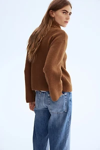 Cardigan à fermeture éclair