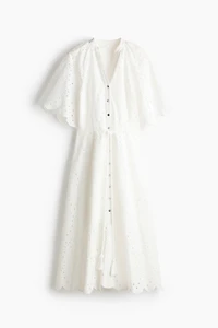 Broderie anglaise shirt dress