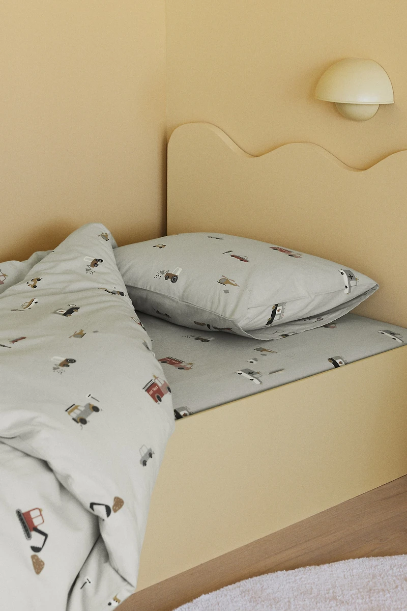 Patterned Twin Duvet Cover Set