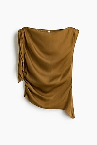 Asymmetric Tie-Detail Top
