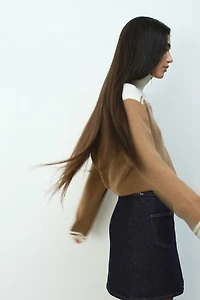 Jupe trapèze en denim