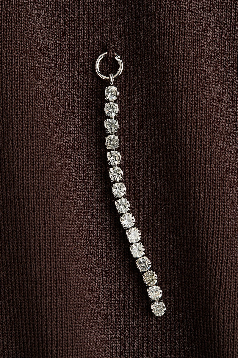 Rhinestone-Embellished Dress