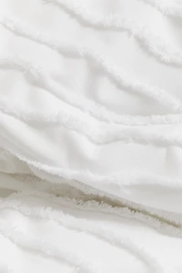 Tufted King/Queen Duvet Cover Set