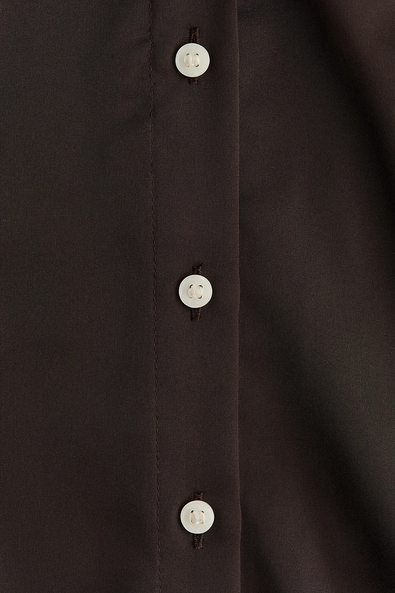 Fitted Satin Shirt