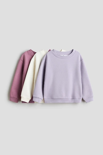 3-pack Brushed-Inside Sweatshirts