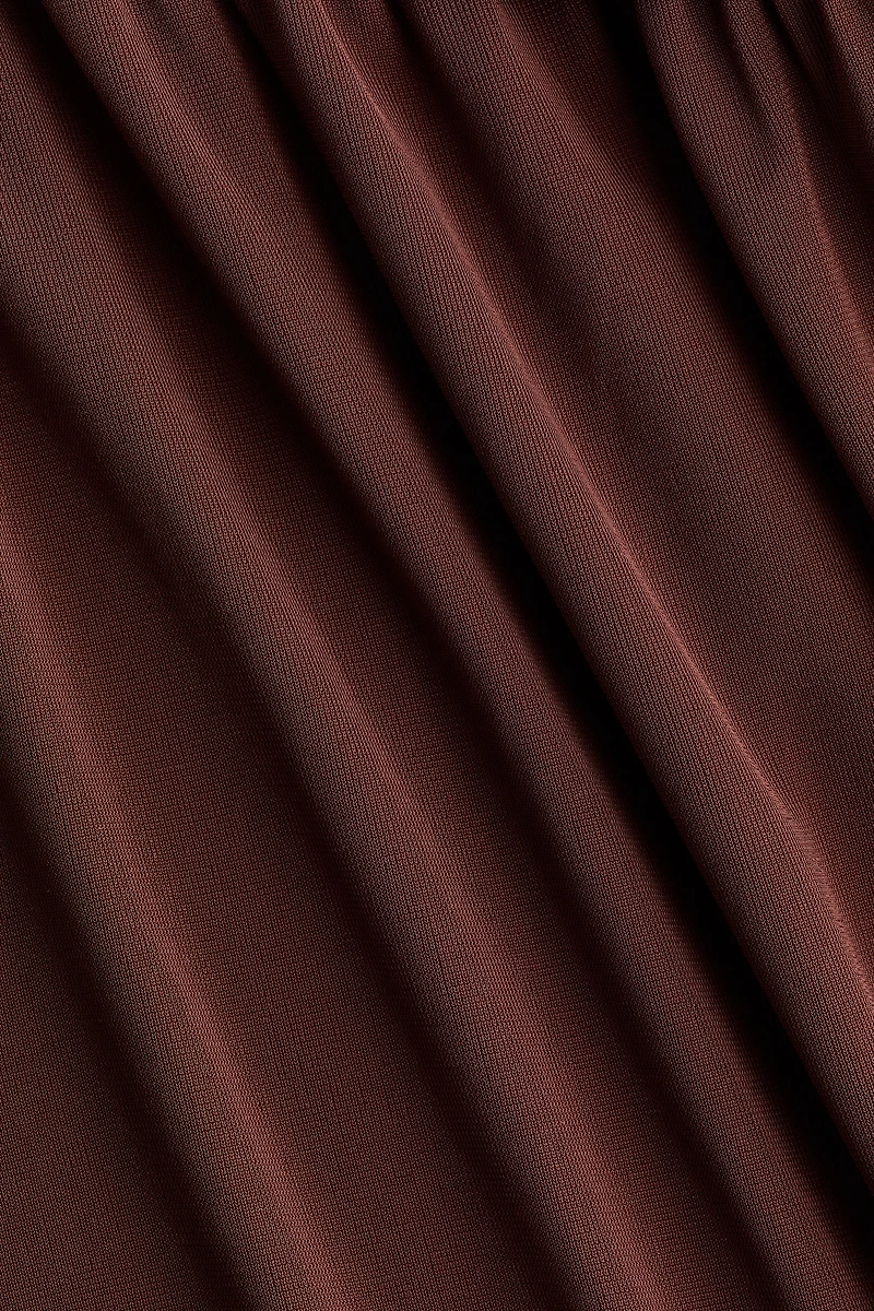 Draped Off-the-Shoulder Jersey Dress