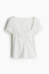 Picot-Trimmed T-Shirt