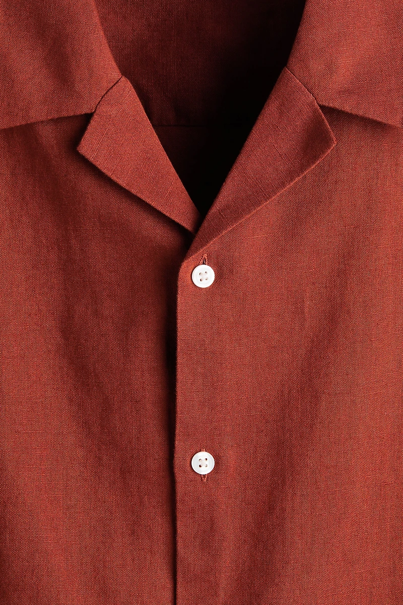 Relaxed-Fit Linen-Blend Resort Shirt