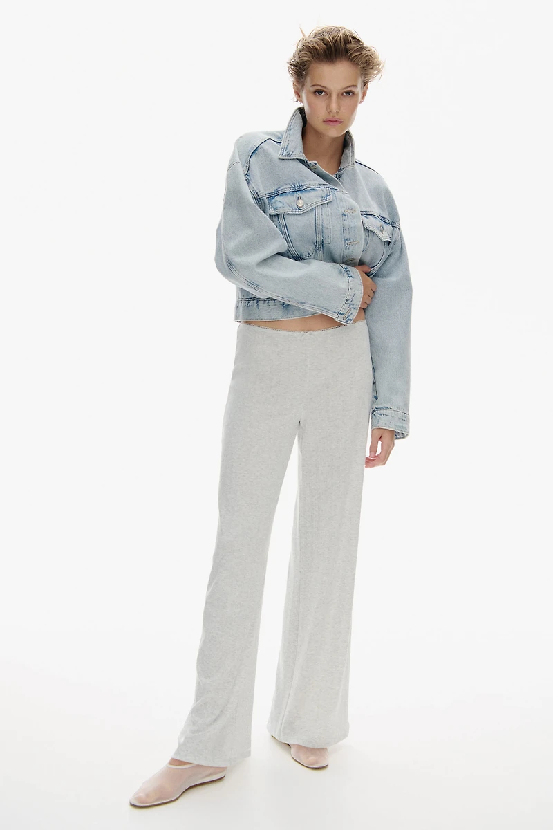 Pointelle Jersey Pants