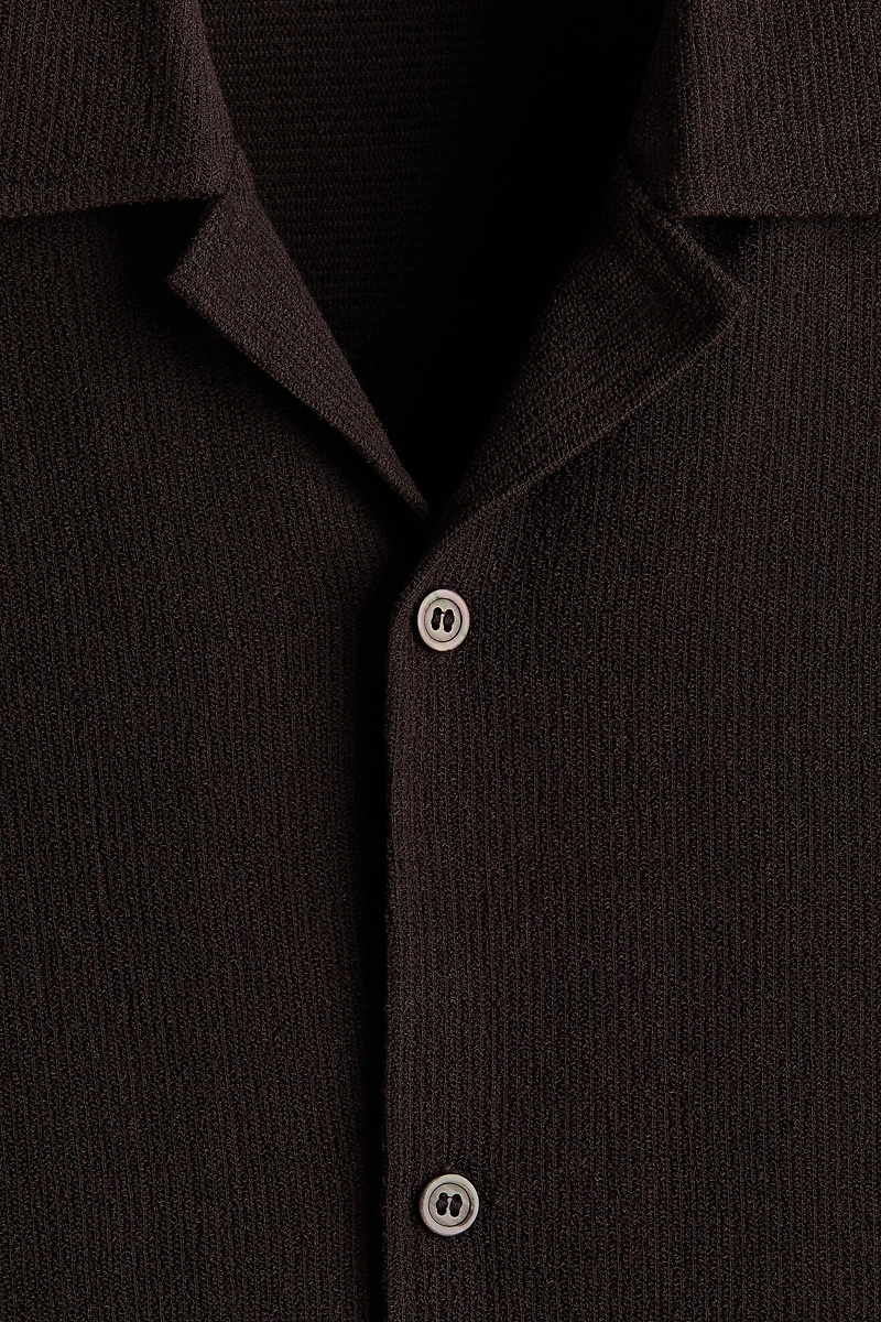 Chemise décontractée à col cubain