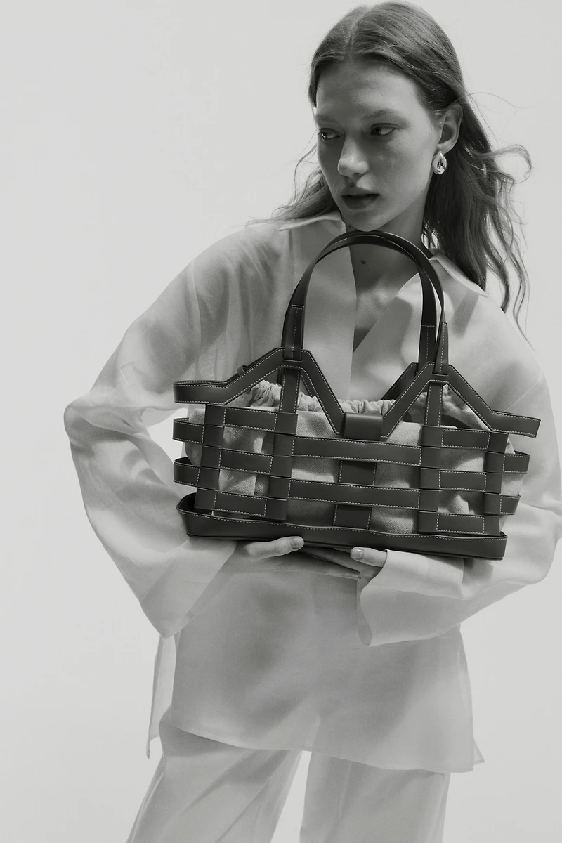 Grand sac fourre-tout avec cordon de serrage