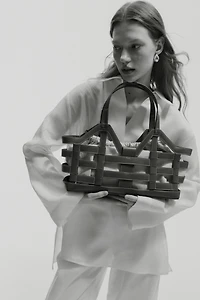 Grand sac fourre-tout avec cordon de serrage