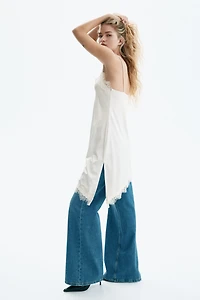 Robe combinaison en jersey avec dentelle