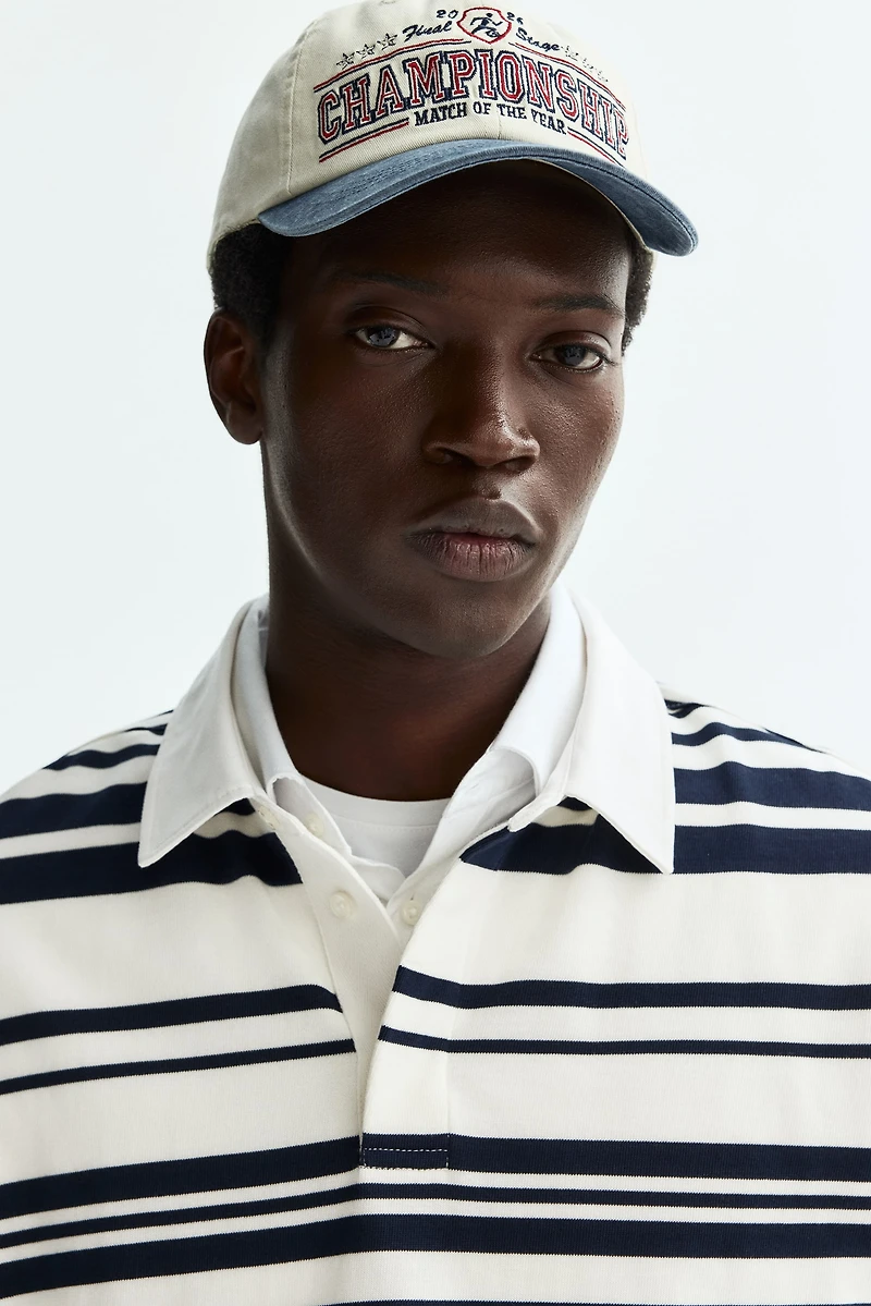 Loose-Fit Cotton Rugby Shirt