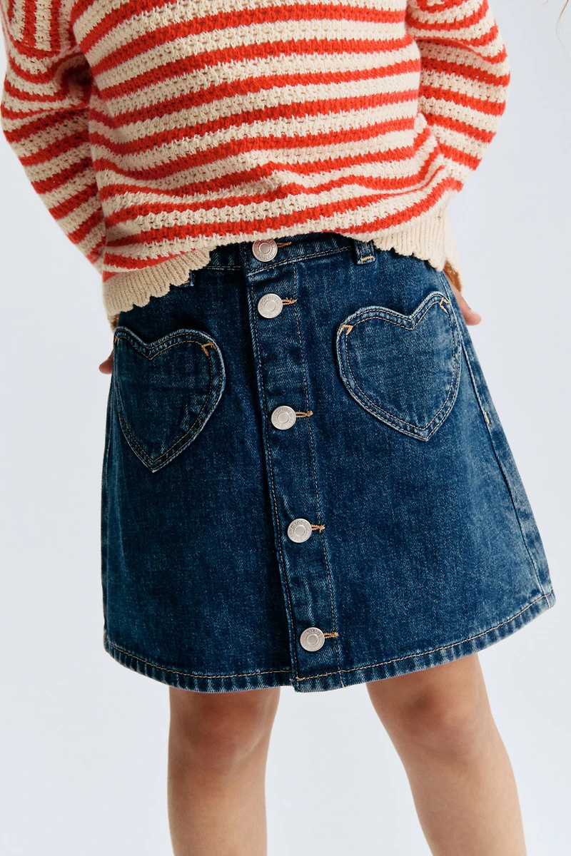 A-Line Denim Skirt