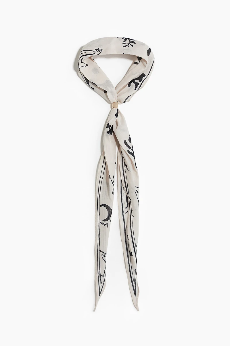 Bead-Detail Neck Scarf