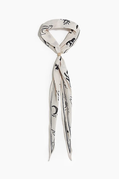 Bead-Detail Neck Scarf