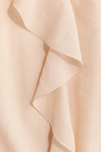 Flounce-Trimmed Blouse