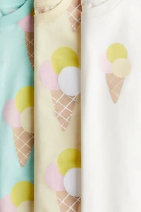 3-Pack Printed Jersey Tops