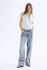 Blouse en mousseline de coton