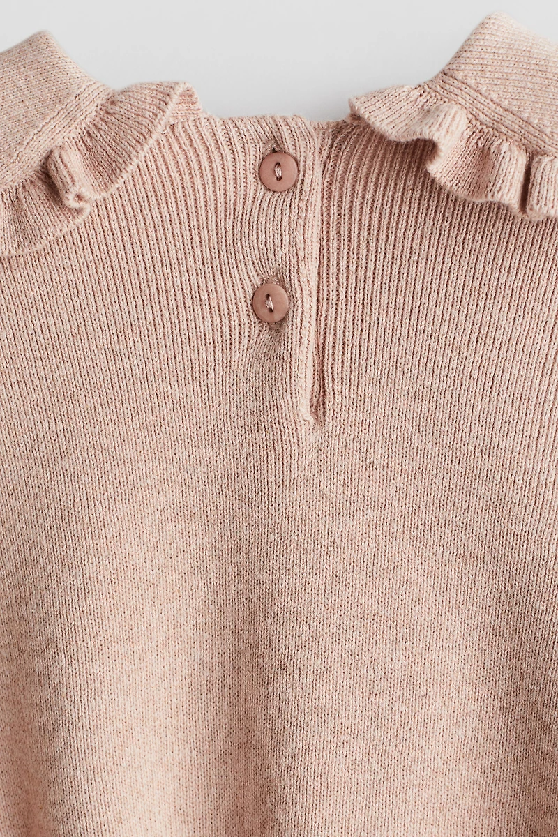 Ensemble 2 pièces en tricot de coton côtelé