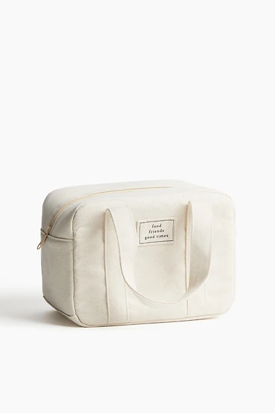 Cotton Canvas Lunch Cooler Bag