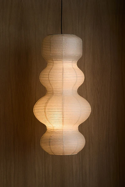 Lampe suspendue en papier de riz