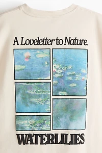 Oversized T-Shirt with Printed Motif